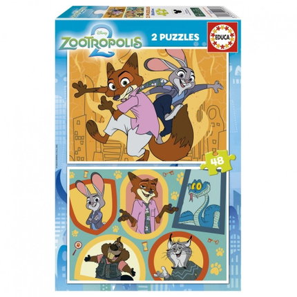 Пъзел Zootopia 2 в 1 Educa
