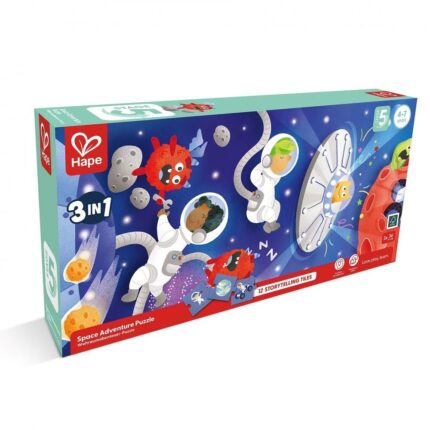 Пъзел Галактика 3 в 1, Hape