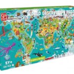 Пъзел и игра 2 в 1 Световна обиколка Hape