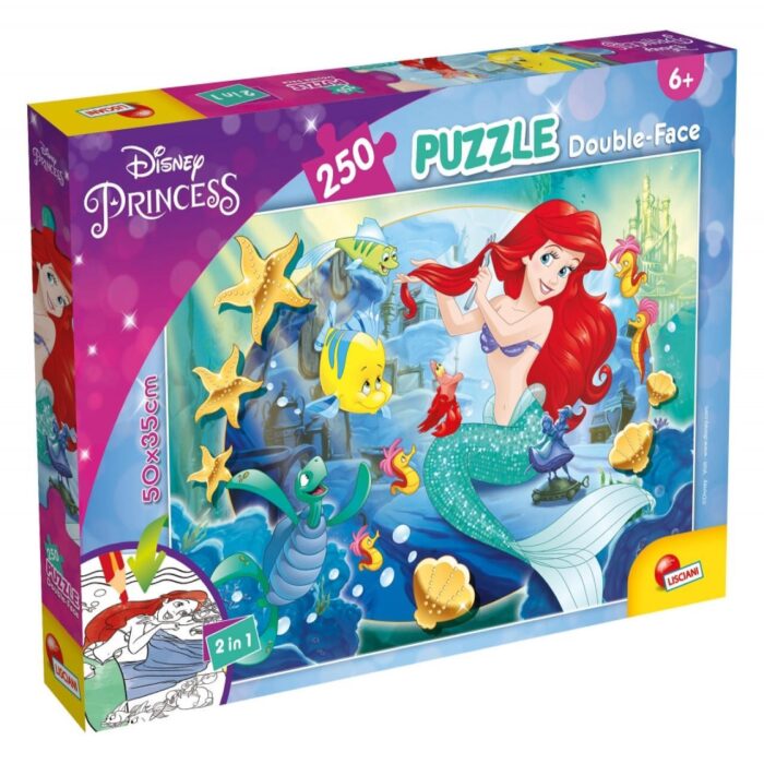 Пъзел, Lisciani, Ариел, Двулицев пъзел 250 части Двулицев пъзел Ариел 250 части, Lisciani