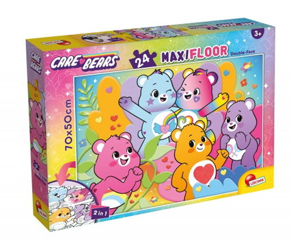 Двулицев пъзел Care Bears, 24 части, Lisciani