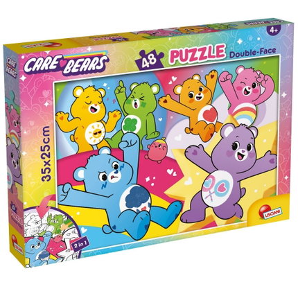 Пъзел Care Bears Двулицев пъзел 48 части, Lisciani