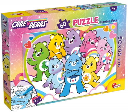 Двулицев пъзел Care Bears, 60 части, Lisciani