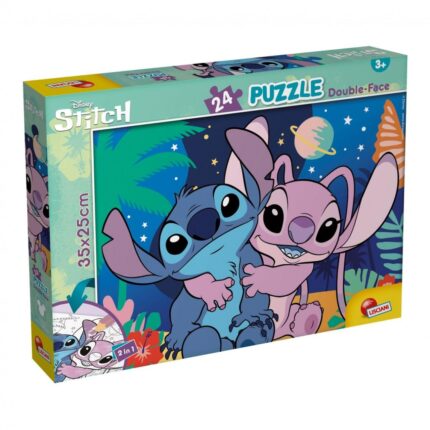 Двулицев пъзел Лило и Stitch 24 части, Lisciani