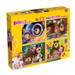 Двулицеви пъзели Маша и Мечока, 4 х 48 части - Image 3