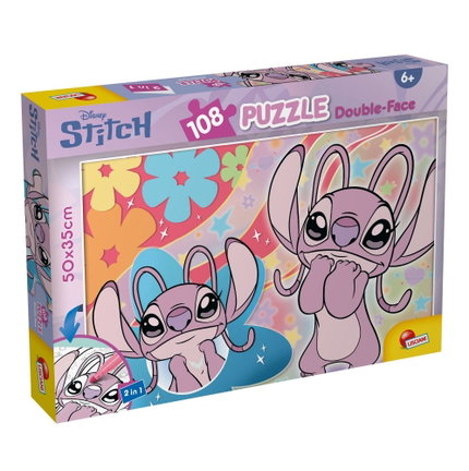 Двулицев пъзел Stitch, 108 части, Lisciani