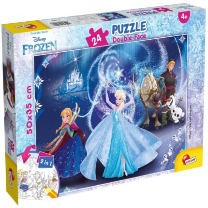 Двулицев пъзел Frozen 24 части, Lisciani