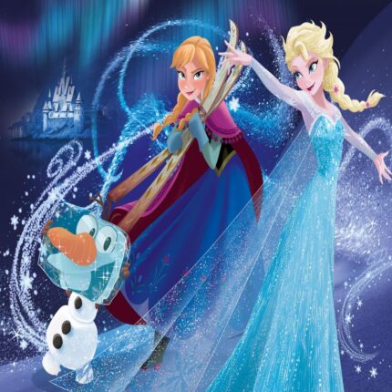 Двулицев пъзел Frozen 35 части, Lisciani