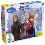 Двулицев пъзел Frozen и приятели 108 части, Lisciani