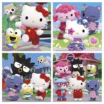 Пъзел в куфарче Hello Kitty 4 в 1 12-16-20-25 части, Educa - Image 2