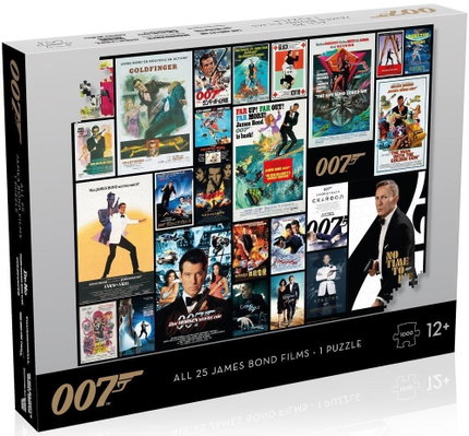 Пъзел James Bond 007 Posters, 1000 части, Winning Moves