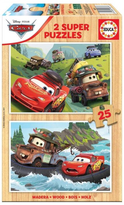 Пъзел за деца Cars, 2х 25 части, Educa