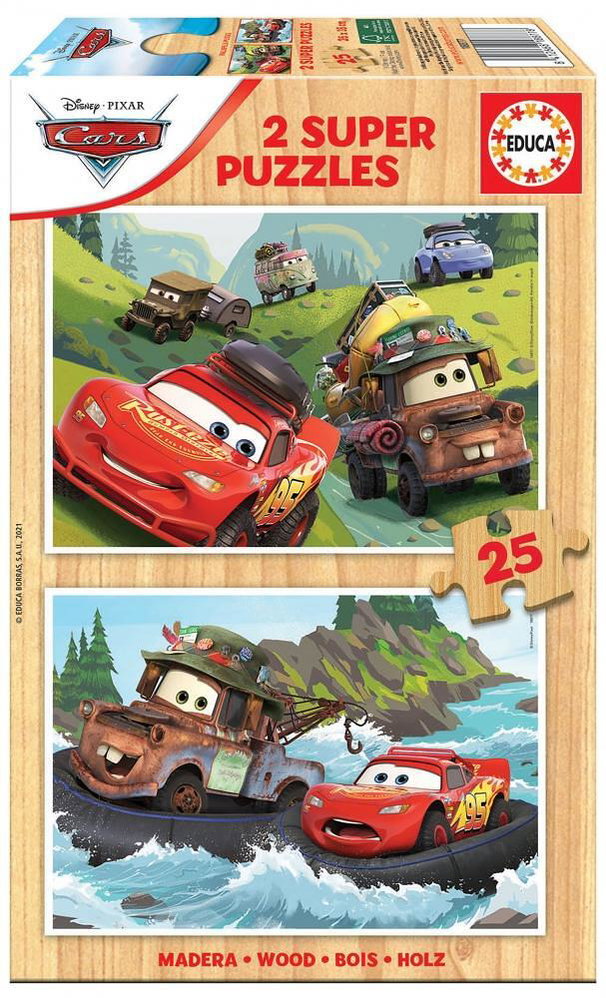 Пъзел за деца, Educa, Cars, 2х 25 части Пъзел за деца Cars Educa