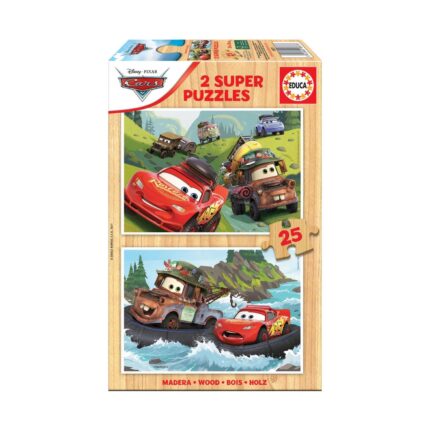 Пъзел за деца Cars, 2 х 25 части, Educa
