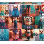 Пъзел Модни животни 200 части, Educa