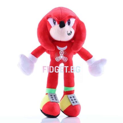Плюшена Играчка Соник Knuckles червен, 25 см