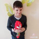 Плюшена Играчка Соник Knuckles червен, 25 см - Image 2