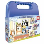Прогресивен пъзел Bluey в куфарче 12-16-20-25 части, Educa