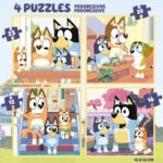Прогресивен пъзел Bluey в куфарче 12-16-20-25 части, Educa - Image 4