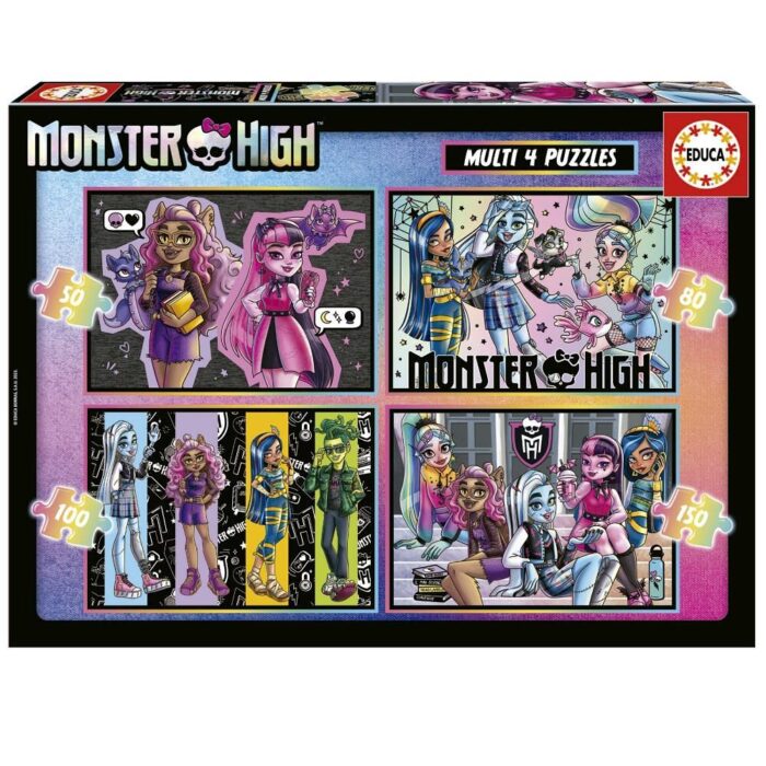 progresiven-pazel-educa-monster-high-4-v-1-5080100150-casti-image_65377c0f34340 Прогресивен пъзел Monster High 4 в 1, Educa