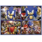 Прогресивен пъзел Sonic Prime 4 в 1 Neon 50/80/100/150 части, Educa - Image 2