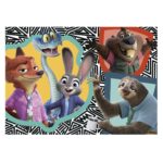 Прогресивен пъзел Zootopia 4 в 1 50/80/100/150 части, Educa - Image 3