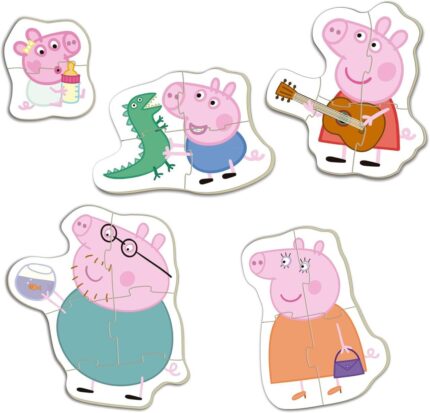 Прогресивен пъзел Peppa Pig 5 в 1, Educa