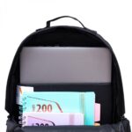Ученическа раница Черна AB100, 42 см, Head - Image 3