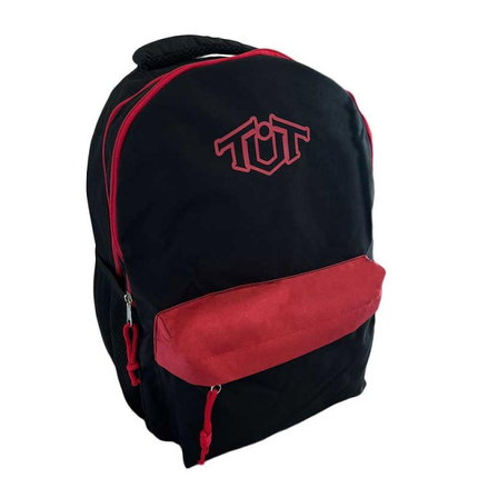 Ученическа раница Toneuptone, черно-червена, MC Toys
