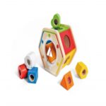 Разноцветен дървен сортер, 7 части, Hape - Image 2
