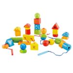 Кубчета и форми за нанизване, Hape - Image 2