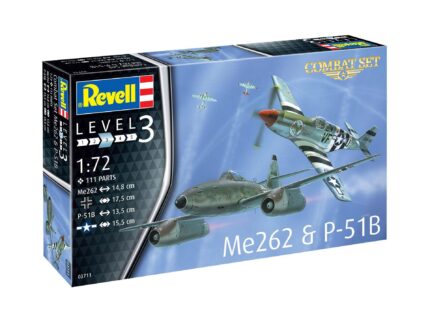 Сглобяем модел Me262 и P 51B, Revell