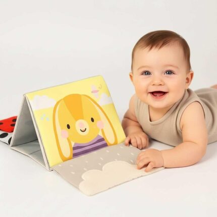 Сензорна книжка за бебе Tummy Time, Taf Toys