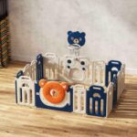 Сгъваема бебешка ограда 2 в 1 синьо мече, Feelkids - Image 3