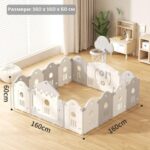Сгъваема бебешка ограда с кош за игра 6 в 1, Feelkids - Image 6