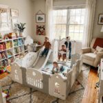 Сгъваема бебешка ограда с кош за игра 6 в 1, Feelkids - Image 3