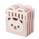 Сгъваема бебешка ограда Sunny Bear розово бяла, Feelkids - Image 5