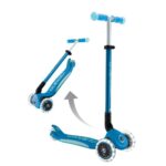 Детска сгъваема тротинетка Elite Glow Lights синя, Globber - Image 5