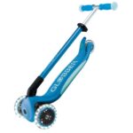 Детска сгъваема тротинетка Elite Glow Lights синя, Globber - Image 6