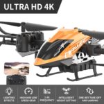 Сгъваем дрон с 4K камера и WiFi, оранжев, Crazon - Image 2