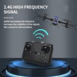 Сгъваем дрон с 4K камера и WiFi, син, Crazon - Image 6