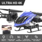 Сгъваем дрон с 4K камера и WiFi, син, Crazon - Image 3