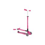 Сгъваема тротинетка с три колела Master Lights розова, Globber