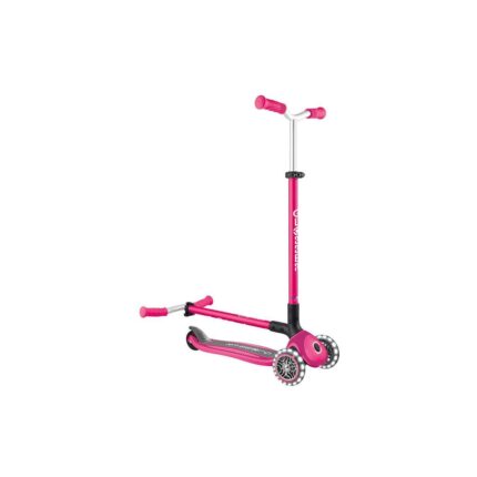 Сгъваема тротинетка с три колела Master Lights розова, Globber
