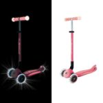 Детска сгъваема тротинетка Elite Glow Lights корал, Globber - Image 9