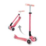 Детска сгъваема тротинетка Elite Glow Lights корал, Globber - Image 5