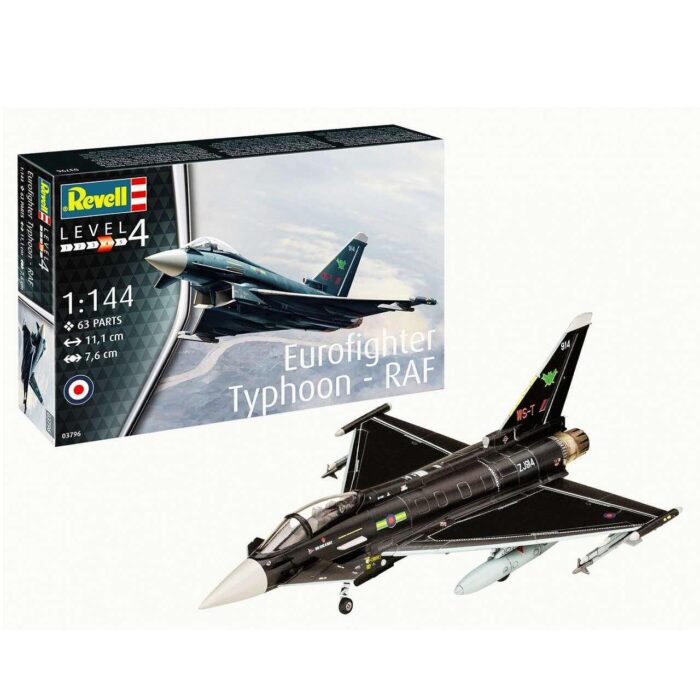 Сглобяем модел, Revell, Eurofighter Typhoon RAF, 63 части Сглобяем модел Eurofighter Typhoon RAF, Revell
