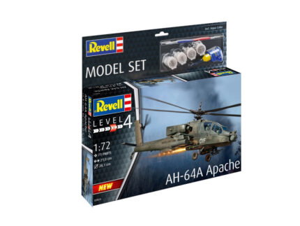 Сглобяем модел хеликоптер AH 64A Apache 79 части, Revell