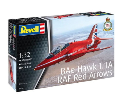 Сглобяем модел Изтребител BAe Hawk T.1A RAF Red Arrows, 170 части, Revell