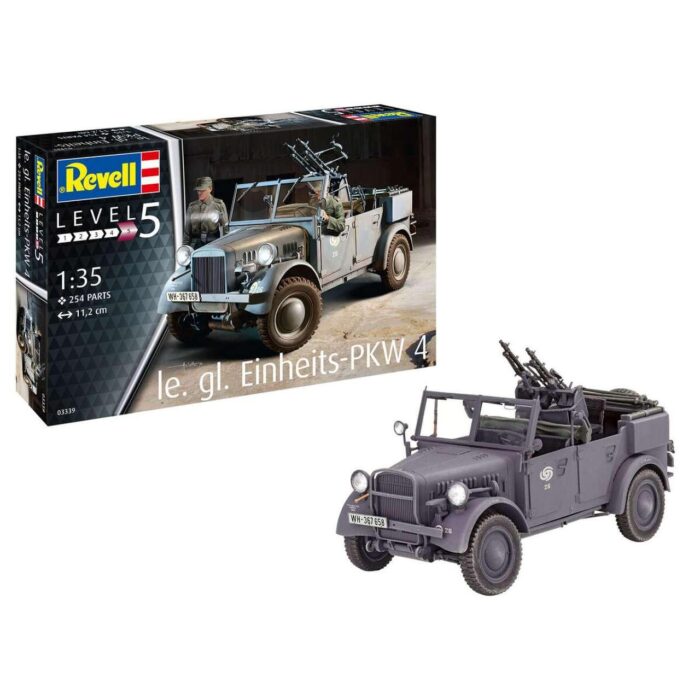 Сглобяем модел, Revell, le. gl. Einheits-PKW 4, 254 части Сглобяем Модел le. gl. Einheits-PKW 4, Revell
